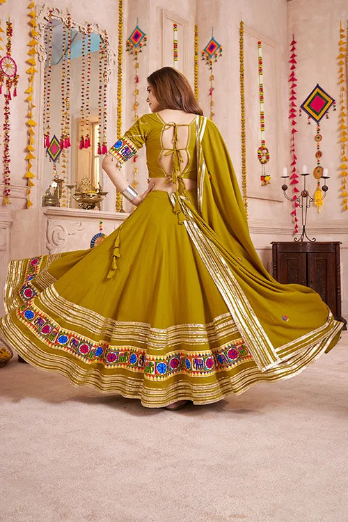 Fluorescent Green Chaniya Choli