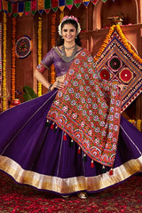 Purple Chaniya Choli for Navratri
