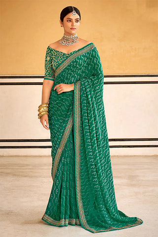 Gerogette Exclusive Wedding Style Women Wear Saree Collection