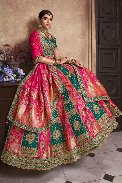 Heavy embroidered lehenga choli