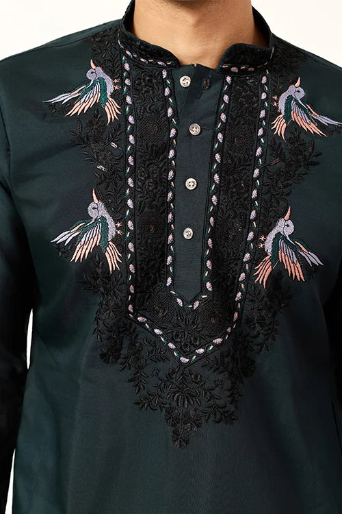 Green Kurta with Dupatta