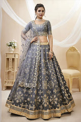 Grey Lehenga Choli