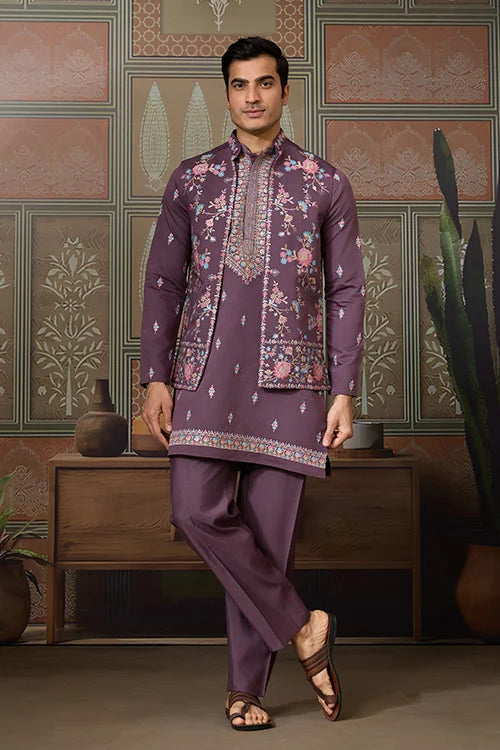 Designer Dusty Purple Kurta