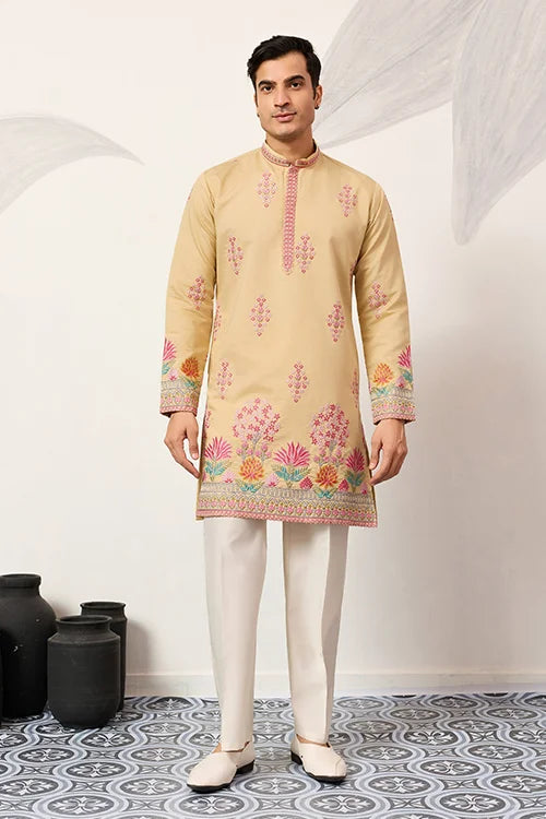 Yellow Kurta Pajama for Groom