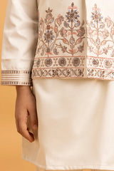 Kids ethnic white kurta set