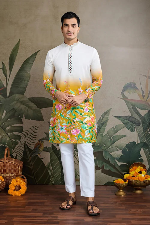 Traditional Mirror Work Kurta