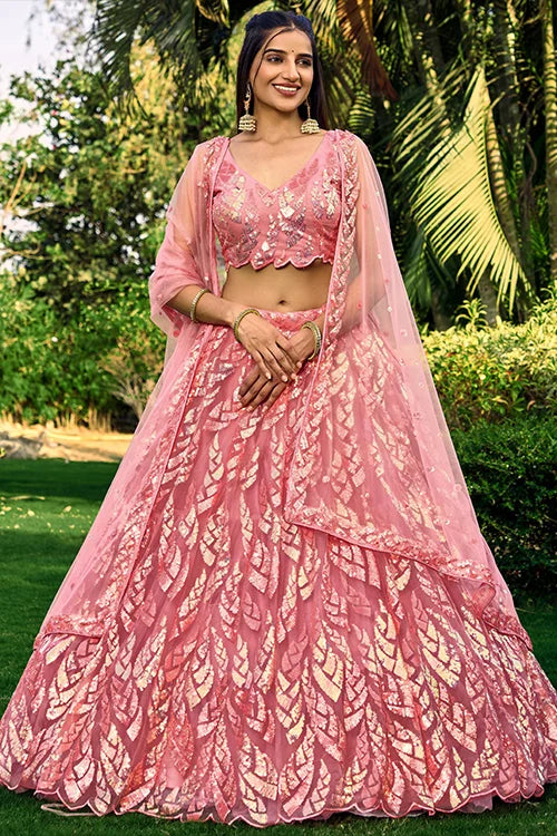 Pink lehenga choli