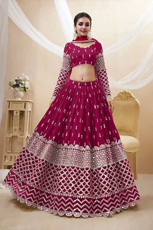 Pink Wedding Lehenga Choli