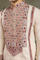 Ivory Embroidered Kurta