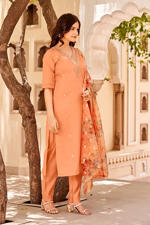 Designer kurti pant with dupatta
