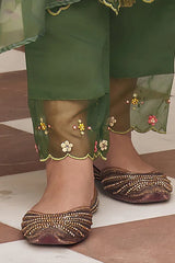 Chanderi Kurti Pant Dupatta
