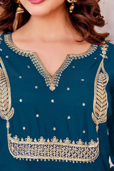 Embroidered kurti set
