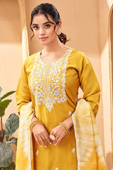 Embroidered Chanderi Kurti
