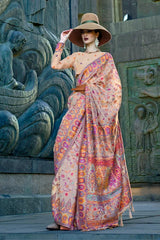 Kashmiri Pashmina Organza Saree