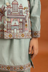 Sky Blue KOti Kurta