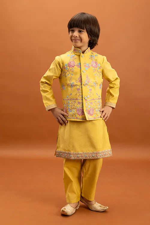 Yellow Kurta Pajama for Boys