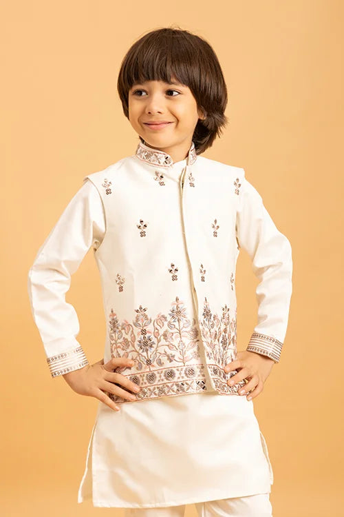 Mirror work koti kurta boys