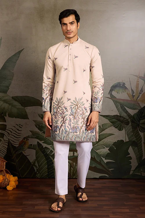 Beige Beautiful Kurta for Men