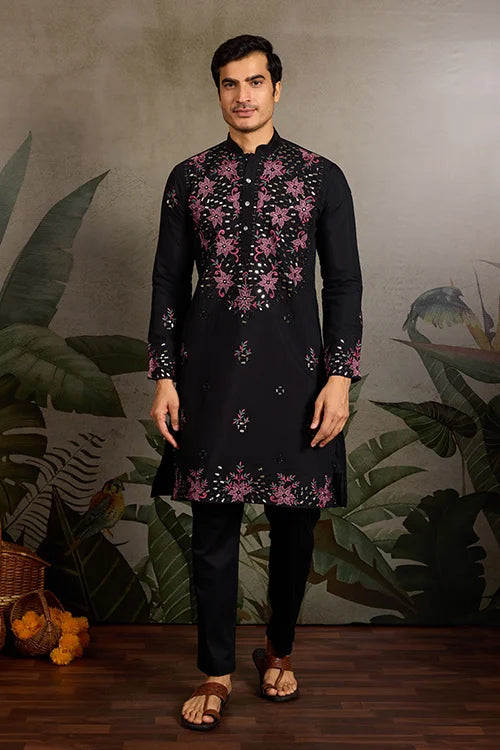  Embroidered Kurta Set for Men
