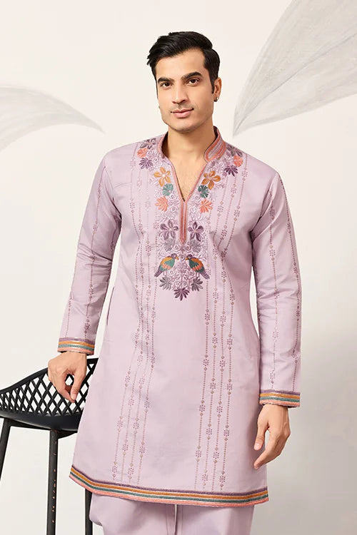 Lavender Kurta Pant Set