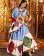Navratri Special Trendy Light Blue Chaniya Choli Design