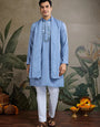 Light Blue Mirror Work Kurta – Elegant & Stylish