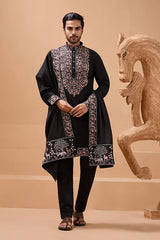 Designer Black Kurta for Men