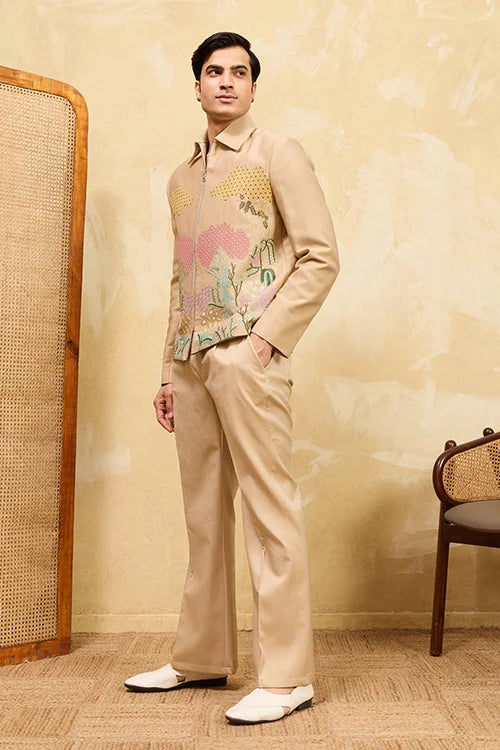 Mens velvet bomber outfit