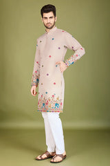 Men's Kurta in Viscose Silk