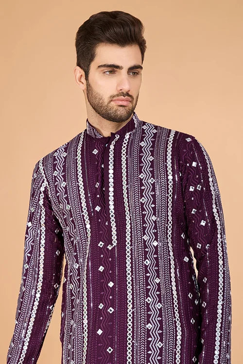 Purple Traditional Kurta