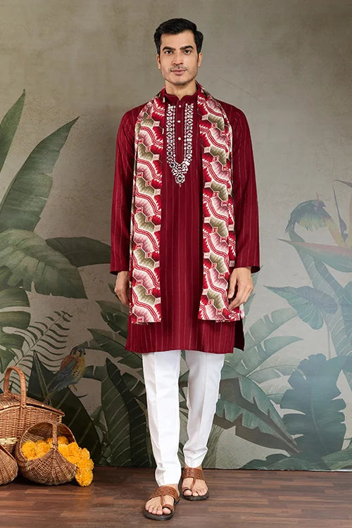 Kurta with Dupatta for Festive Look