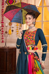 Teal Blue Navratri Chaniya
