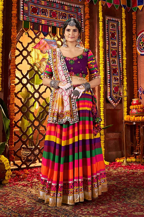 Mirror Work Chaniya Choli Set