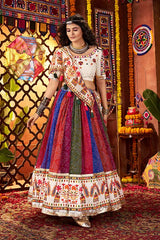 Multi Color Mirror Chaniya Choli