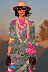 Fancy Silk Saree With Blouse