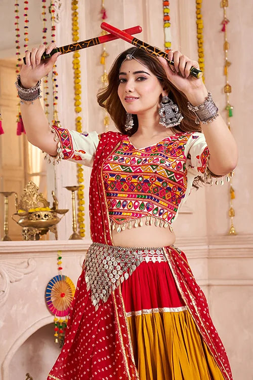Navratri Multi Color Chaniya Choli