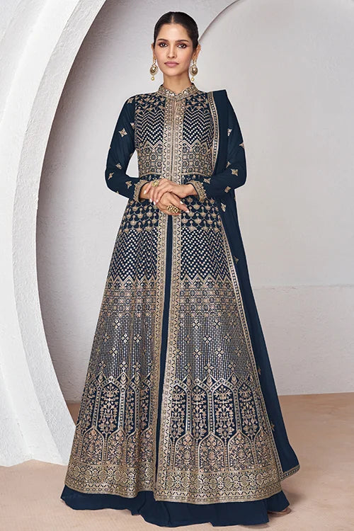 Heavy designer Embroidered salwar suit