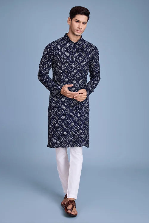 Bright color kurta for men's