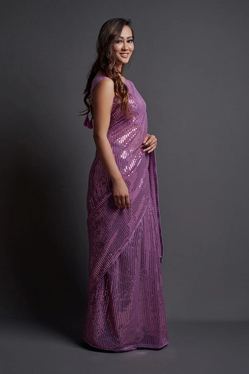 Heavy georgette saree
