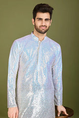 Ombre Yellow Kurta for Men