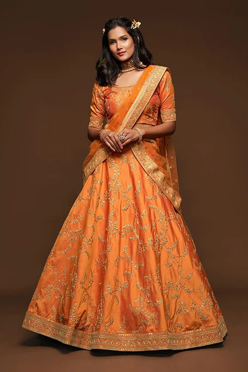 Heavy Embroidered Bridal Lehenga