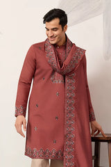 Royal Look Orange Kurta with Dupatta