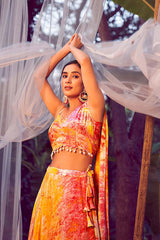 Orange Plus Size Lehenga Choli