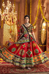 Maroon Garba Chaniya Choli