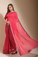 Designer pink sarees
