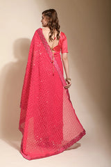 Pink saree for weddings
