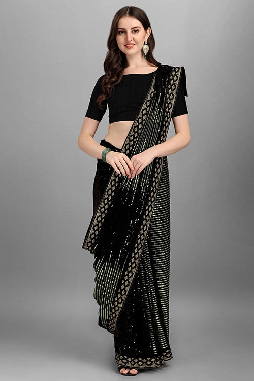 Heavy Sequence Saree
