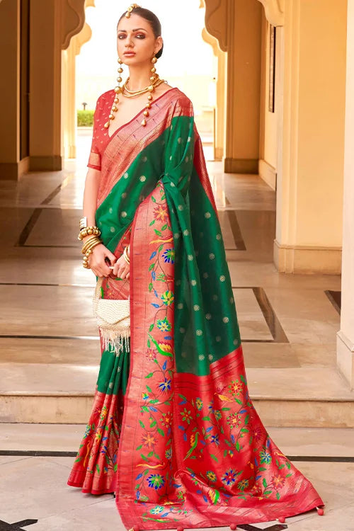 Paithani Printed Work Saree