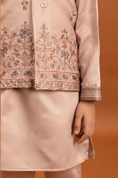 Peach Ethnic Kurta Set