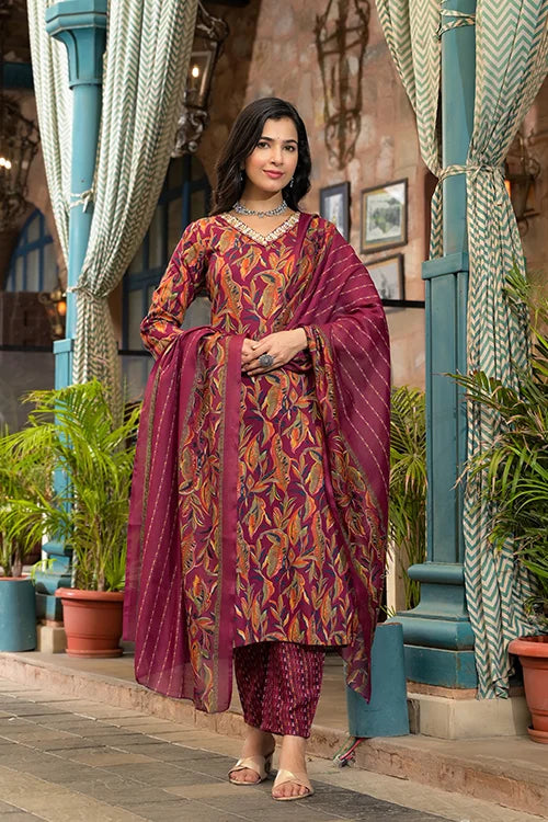 Printed Kurti Set